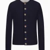 Strick^Gottseidank Herrenstrickjacke Hannes Uni tintenblau