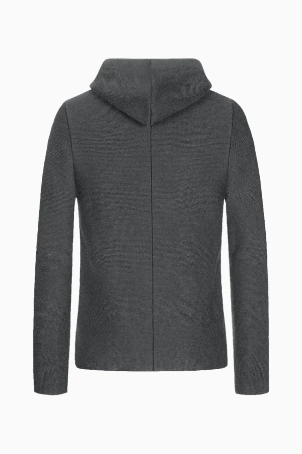 Strick^Gottseidank Herrenstrickjacke Johann Uni Asphalt