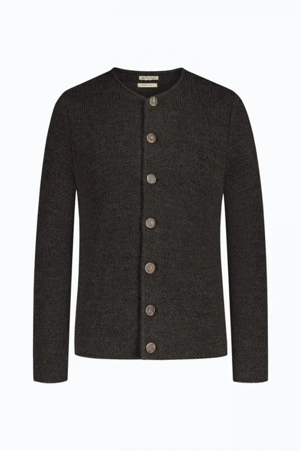 Strick^Gottseidank Herrenstrickjacke Toni Kaffee
