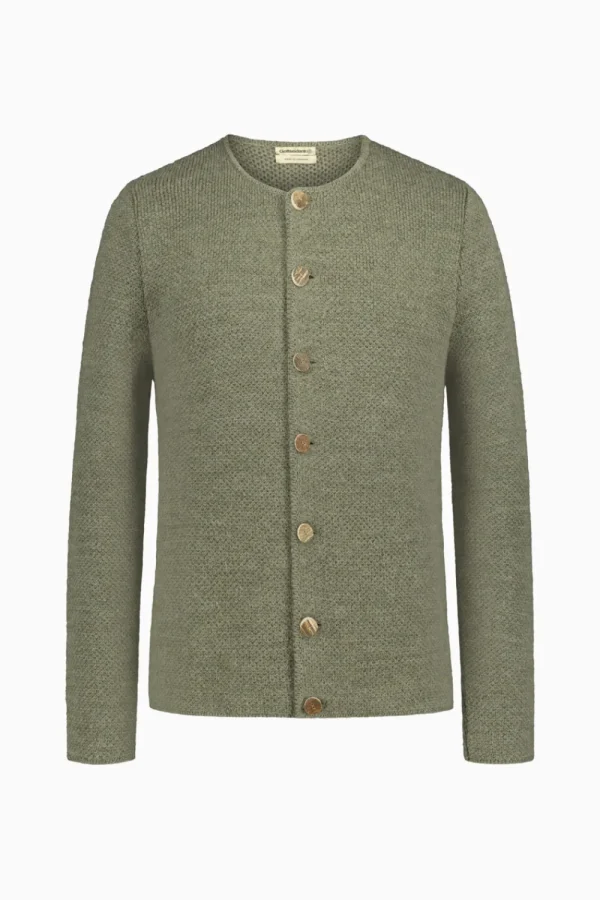 Strick^Gottseidank Herrenstrickjacke Toni oliv