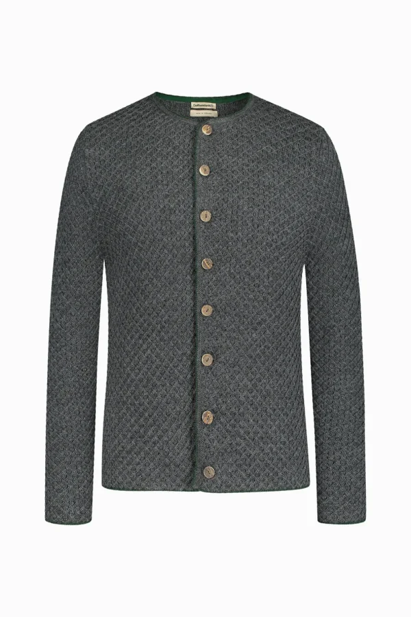 Strick^Gottseidank Herrenstrickjacke Xaver asphalt