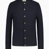 Strick^Gottseidank Herrenstrickjacke Xaver Uni carbonblau