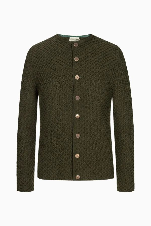 Strick^Gottseidank Herrenstrickjacke Xaver Uni altoliv