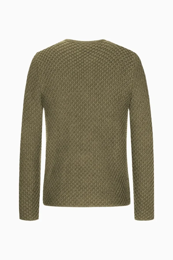 Strick^Gottseidank Herrenstrickjacke Xaver Uni oliv
