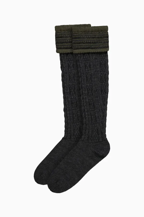 Herrensocken | Strick^Gottseidank Herrenstrümpfe Partnach kaviarschwarz