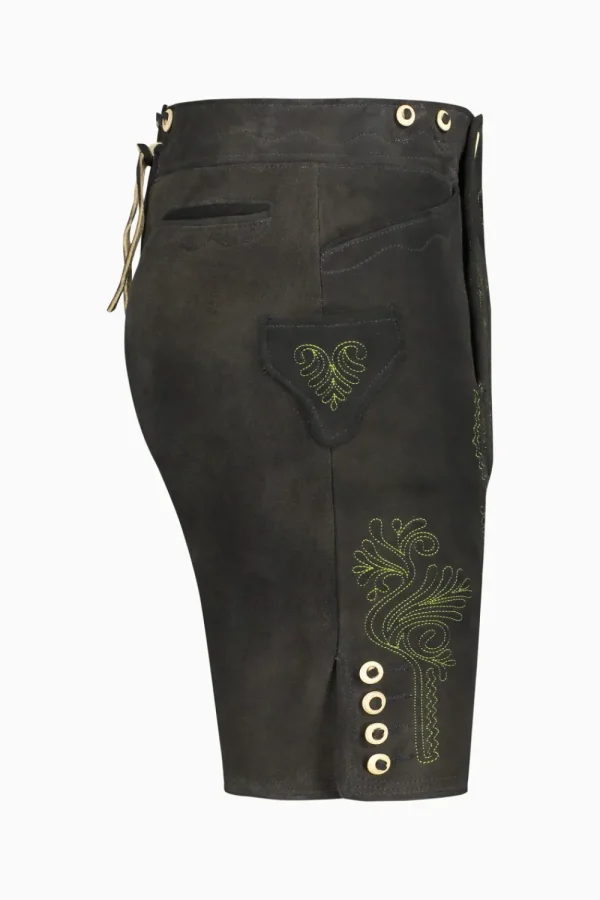 Lederhosen^Gottseidank Lederhose rauchschwarz